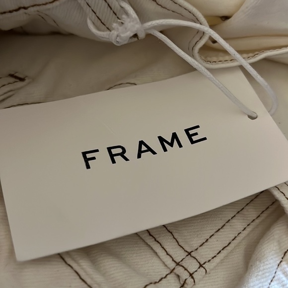 Frame Denim Le Italien True Straight Blanc Women Size  31 - Picture 8 of 14